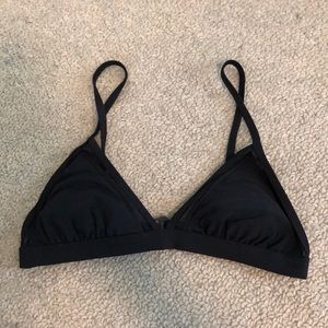 Black bikini top size small never worn